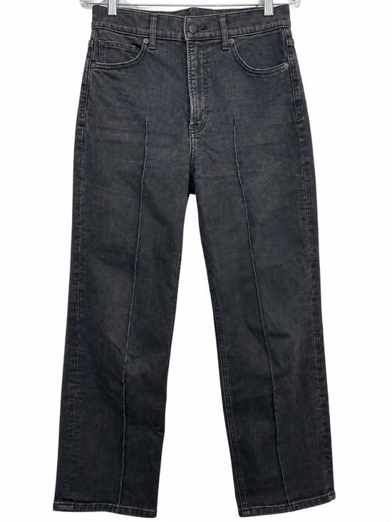 Express Denim - Express Straight Super High Rise Black Seamed Jean size 6